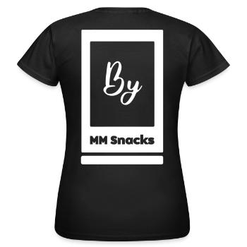 Par MM Snacks - T-shirt Femme - noir - Dos - AI Model Female 172 dark (172cm)