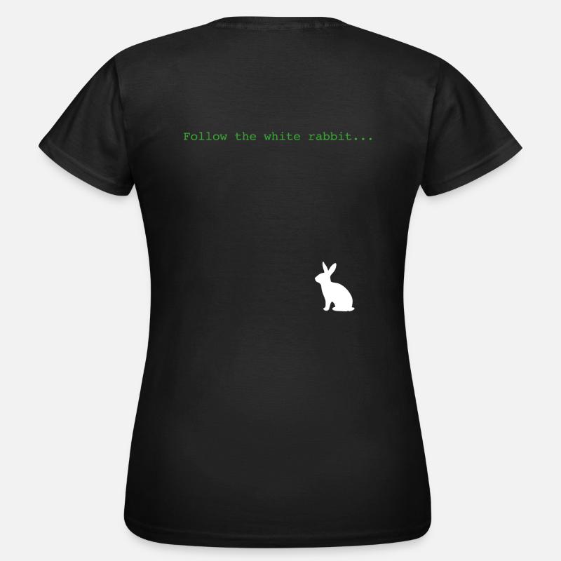 Follow the rabbit - Women's T-Shirt - black