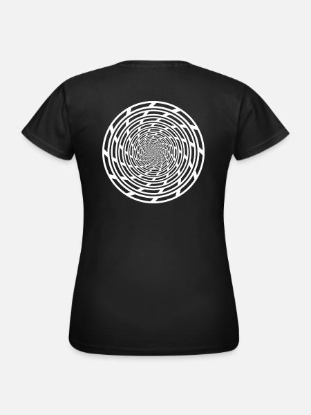 Tekno 23 Spirale - Frauen T-Shirt - Schwarz