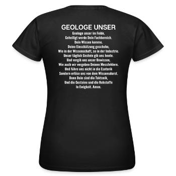 Geologe Unser Gebet Geologie Geologin Geschenk - Frauen T-Shirt - Schwarz - Hinten - AI Model Female 172 dark (172cm)