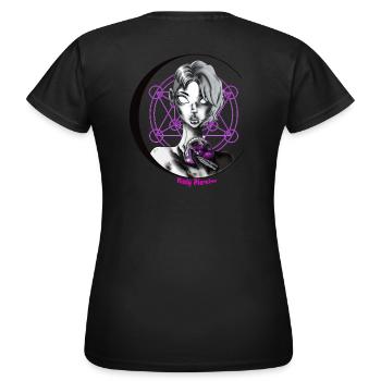 Mady Piercing - Frauen T-Shirt - Schwarz - Hinten - AI Model Female 172 dark (172cm)