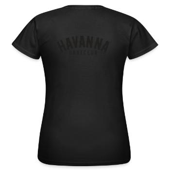 Havanna Dartclub - Frauen T-Shirt - Schwarz - Hinten - AI Model Female 172 dark (172cm)