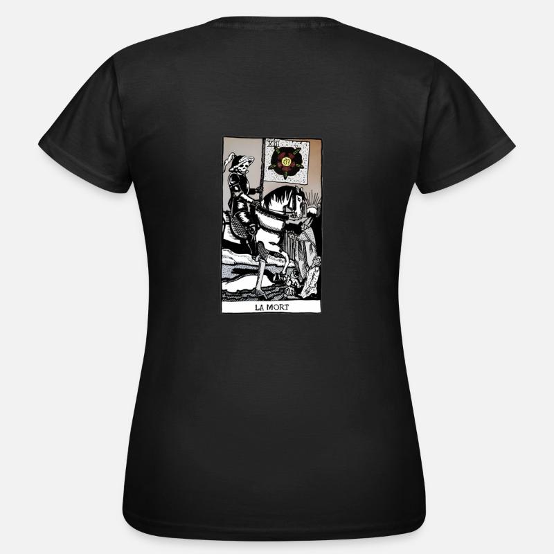 Todes-Tarot - Frauen T-Shirt - Schwarz