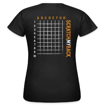 Scratch My Back massage du terrain de jeu - T-shirt Femme - noir - Dos - AI Model Female 172 dark (172cm)