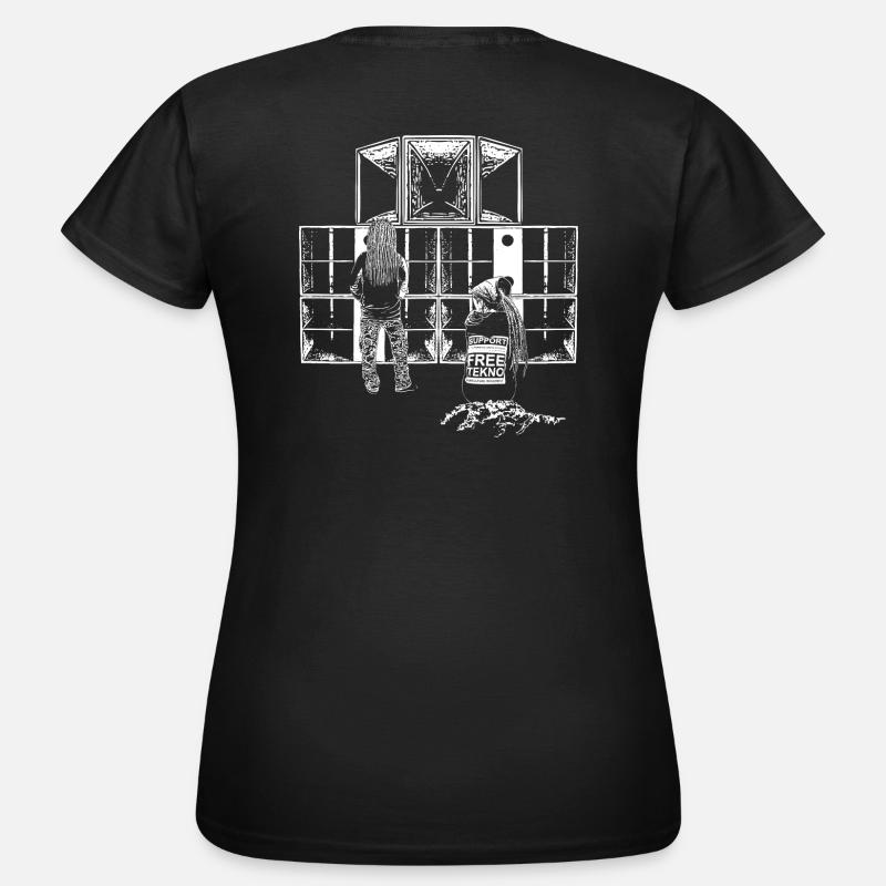 Support Free Tekno sound system - Women's T-Shirt - black