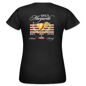 Spicy Margarita - Frauen T-Shirt - Schwarz - Hinten - AI Model Female 172 dark (172cm)