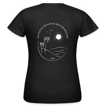 Du sel dans l’air - T-shirt Femme - noir - Dos - AI Model Female 172 dark (172cm)