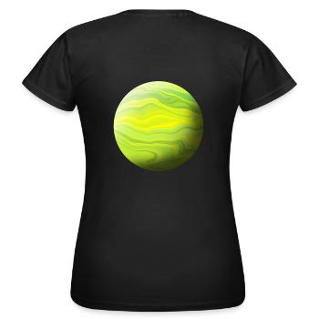 Grass Green Planet - Women's T-Shirt - black - Back - AI Model Female 172 dark (172cm)