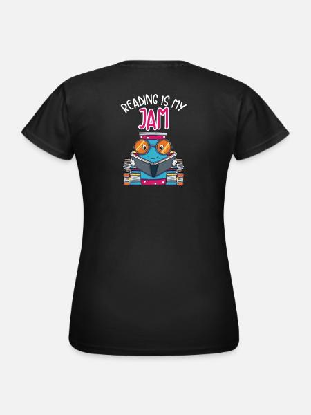 Bücher lesen Geschenk - Frauen T-Shirt - Schwarz