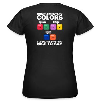 Artiste artiste artiste artiste cadeau - T-shirt Femme - noir - Dos - AI Model Female 172 dark (172cm)