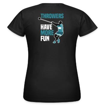 Athlétisme - T-shirt Femme - noir - Dos - AI Model Female 172 dark (172cm)