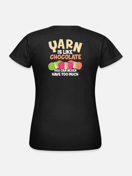Crochet - Dame-T-shirt - sort