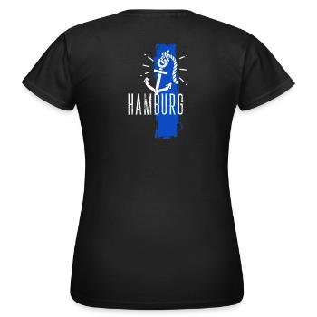 Hamburg Hamburg Stadt - T-shirt Femme - noir - Dos - AI Model Female 172 dark (172cm)