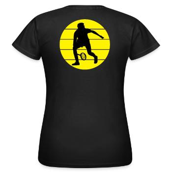 tennis, fan de tennis, match de tennis - T-shirt Femme - noir - Dos - AI Model Female 172 dark (172cm)