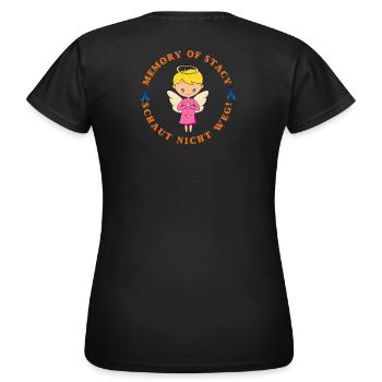 MoS Logo 2024 - Frauen T-Shirt - Schwarz - Hinten - AI Model Female 172 dark (172cm)
