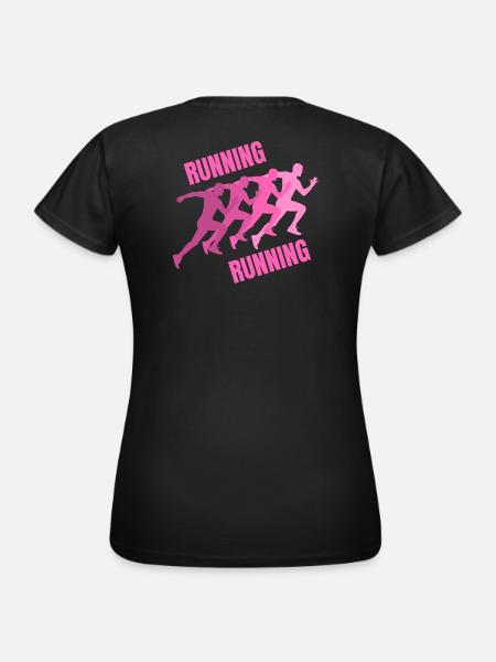 Laufen, Joggen, Laufen, Joggen - Frauen T-Shirt - Schwarz