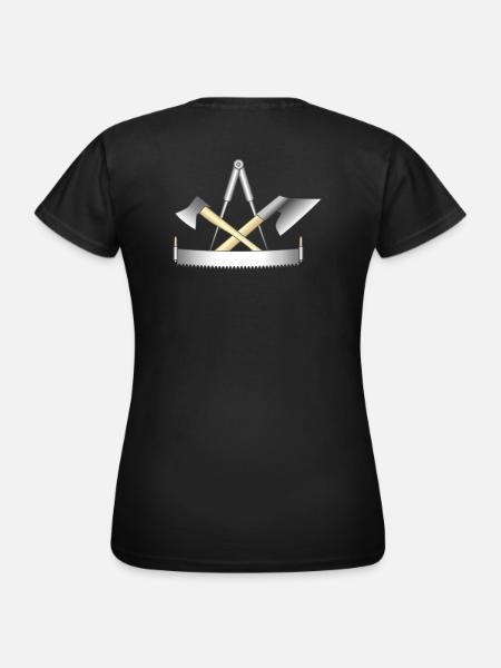 Zimmermann, Zunftzeichen - Frauen T-Shirt - Schwarz