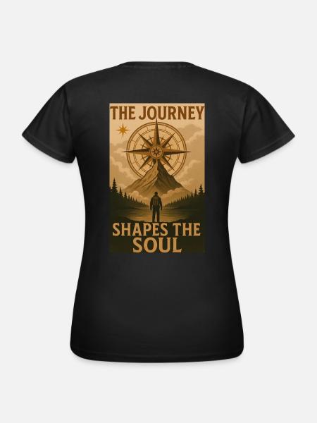 The Journey Shapes The Soul | cooles Design - Frauen T-Shirt - Schwarz