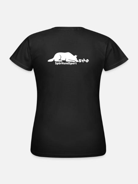SHS Logo weiss - Frauen T-Shirt - Schwarz