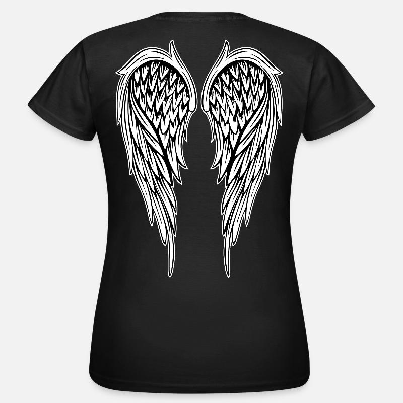 Angel Wing Angel Wings - Large Version - Women's T-Shirt - black