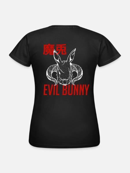 Böses Kaninchen - Frauen T-Shirt - Schwarz