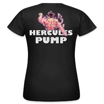 | de pompe Hercules Anime gym édition pompe - T-shirt Femme - noir - Dos - AI Model Female 172 dark (172cm)