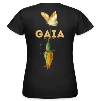 Respire en fleurs - T-shirt Femme - noir - Dos - AI Model Female 172 dark (172cm)