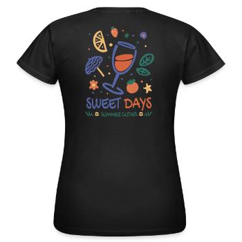 Spritzer Summer - Women's T-Shirt - black - Back - AI Model Female 172 dark (172cm)