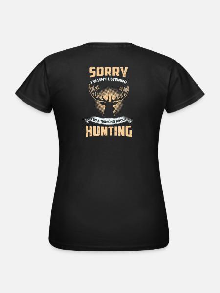Funny Hunting - Frauen T-Shirt - Schwarz