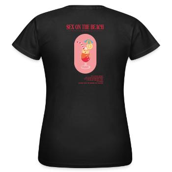 Sex on the Beach - Frauen T-Shirt - Schwarz - Hinten - AI Model Female 172 dark (172cm)
