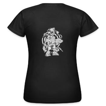 MAX korgeux - Women's T-Shirt - black - Back - AI Model Female 172 dark (172cm)