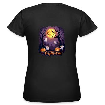 Frayeurs et amusement ! Frayeur et amusement ! - T-shirt Femme - noir - Dos - AI Model Female 172 dark (172cm)