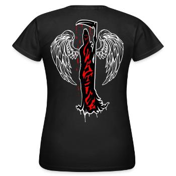 Gerechtigkeit - Frauen T-Shirt - Schwarz - Hinten - AI Model Female 172 dark (172cm)