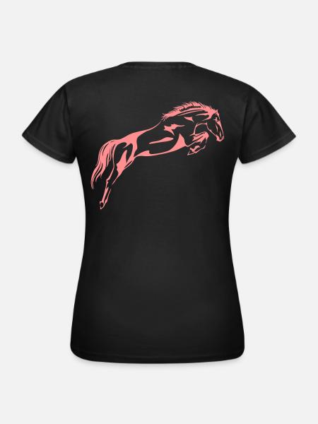 Springpferd - Frauen T-Shirt - Schwarz
