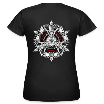 the only good soundsystem is a big soundsystem - T-shirt Femme - noir - Dos - AI Model Female 172 dark (172cm)