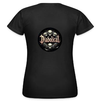 Diabolique - Diabolico - T-shirt Femme - noir - Dos - AI Model Female 172 dark (172cm)