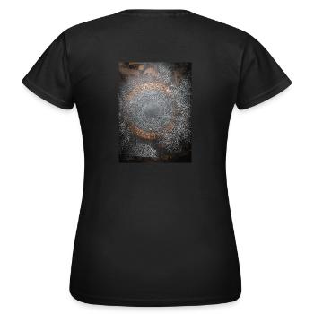Calligraffiti - Portal - Frauen T-Shirt - Schwarz - Hinten - AI Model Female 172 dark (172cm)