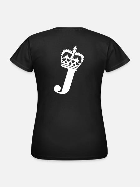 Buchstabe J - Frauen T-Shirt - Schwarz