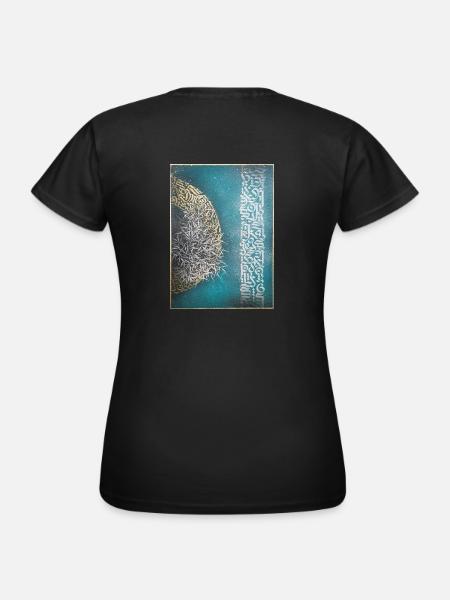 Calligraffiti - Wachstum - Frauen T-Shirt - Schwarz