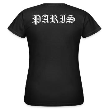 Paris - Women's T-Shirt - black - Back - AI Model Female 172 dark (172cm)
