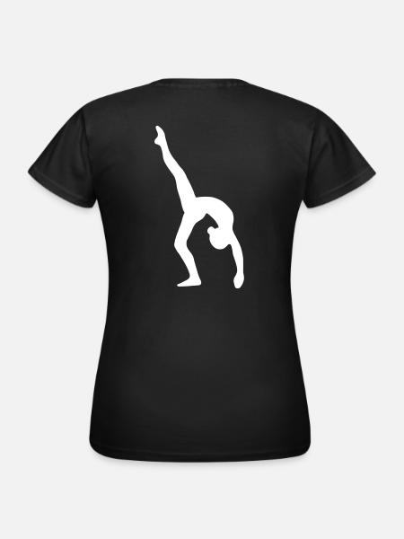 Turnen Bogengang - Frauen T-Shirt - Schwarz