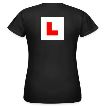 Signe L - T-shirt Femme - noir - Dos - AI Model Female 172 dark (172cm)
