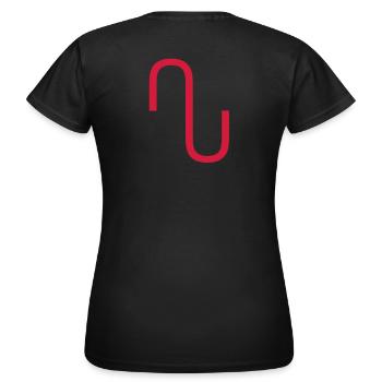 Nouveaux Homéopathie - guérison caractères - T-shirt Femme - noir - Dos - AI Model Female 172 dark (172cm)