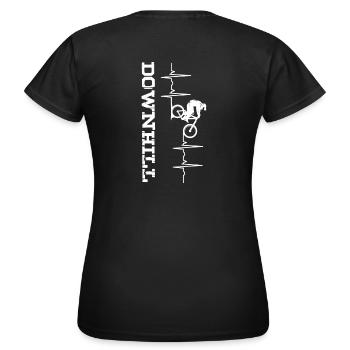 Downhill - T-shirt Femme - noir - Dos - AI Model Female 172 dark (172cm)