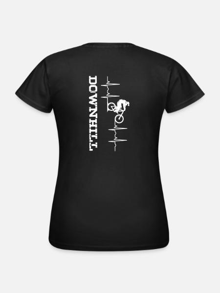 downhill - Frauen T-Shirt - Schwarz