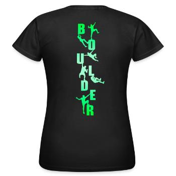 Rocher - T-shirt Femme - noir - Dos - AI Model Female 172 dark (172cm)