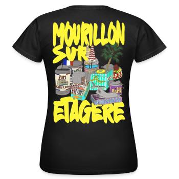 Mourillon auf dem Regal Toulon - Frauen T-Shirt - Schwarz - Hinten - AI Model Female 172 dark (172cm)