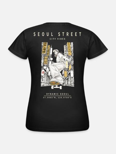 Seoul Street City Vibes - Women's T-Shirt - black