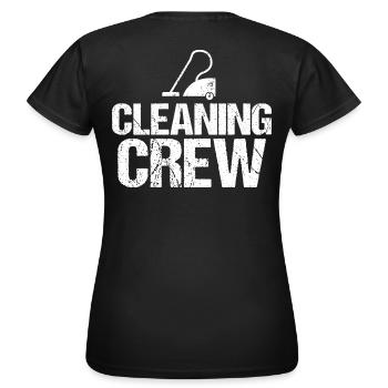 Cleaning Cleaning Cleaning Crew Crew Team Staff - Women's T-Shirt - black - Back - AI Model Female 172 dark (172cm)