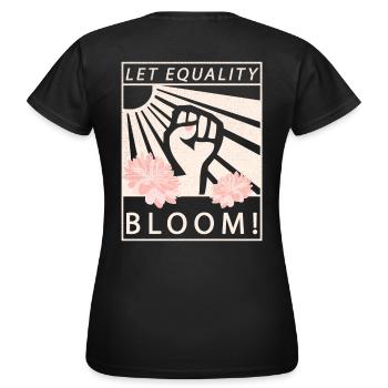 Equality Equality Feminist - Women's T-Shirt - black - Back - AI Model Female 172 dark (172cm)